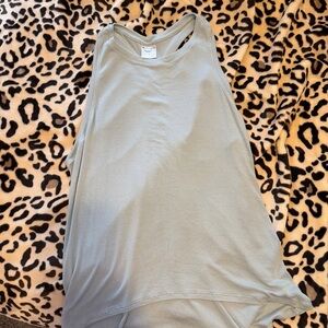 Athleta Light Blue Ribbed Tank Top